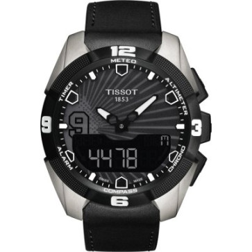 Correa de reloj Tissot T610035306 Cuero Negro 22mm
